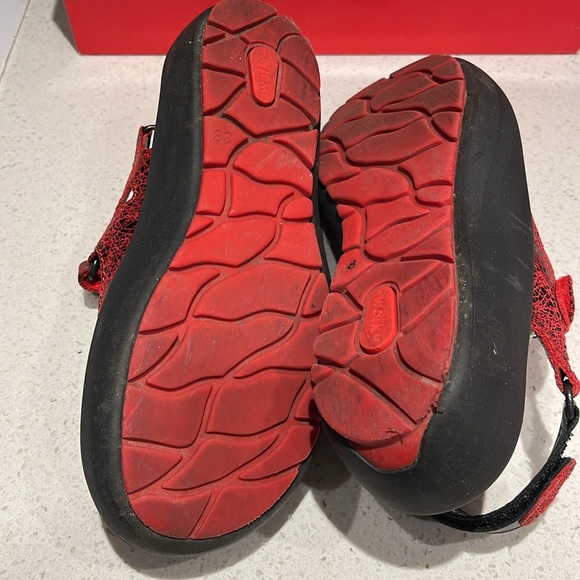 WOLKY platform sandals snakeskin red color size 38 - Picture 8 of 10
